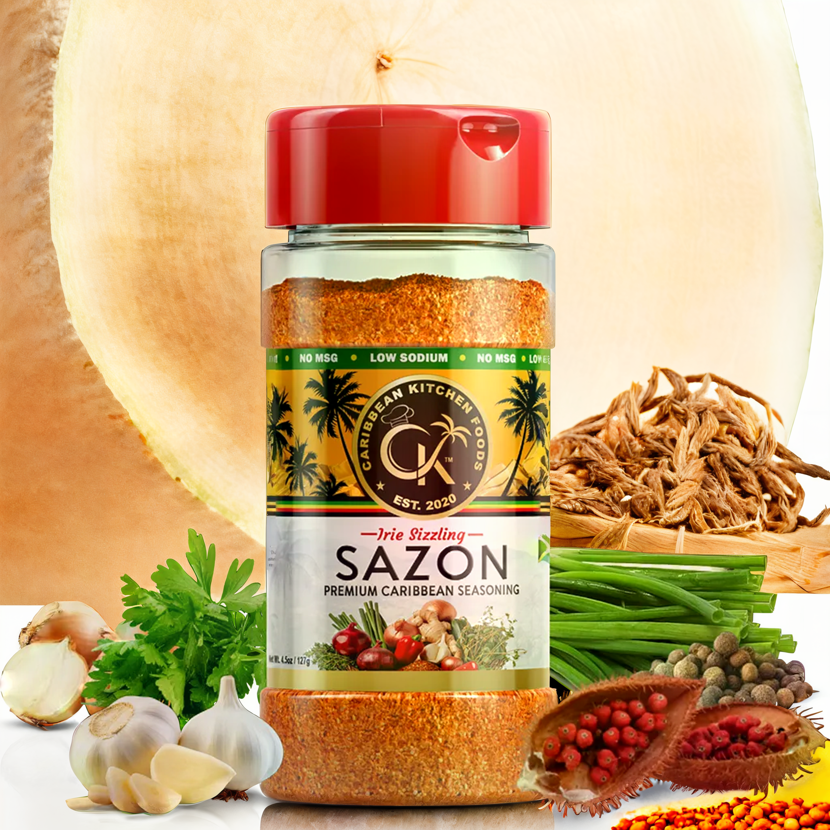 🌿 Introducing the All-New Sazon Seasoning from Caribbean Kitchen Foods! 🌿