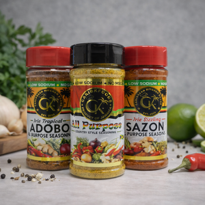 Caribbean Kitchen Foods All Purpose Bundle - 3 Pack Low Sodium Seasoning Set, 4.5 oz Jars