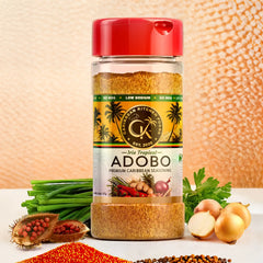 Caribbean Kitchen Foods ADOBO Seasoning – Low Sodium All-Purpose Latin Spice Blend with Garlic, Onion, Oregano & Cumin – Organic, Non-GMO, Gluten-Free, Kosher, Vegan – 5 oz Jar