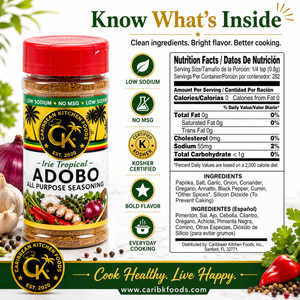 Caribbean Kitchen Foods Everyday Bundle - 6 Pack Low Sodium Seasoning Variety Set, 4.5 oz Jars