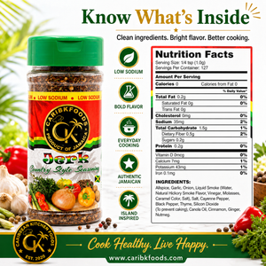 Caribbean Kitchen Foods Tropical Bundle - 10 Pack Low Sodium Seasoning Variety Set, 4.5 oz Jars