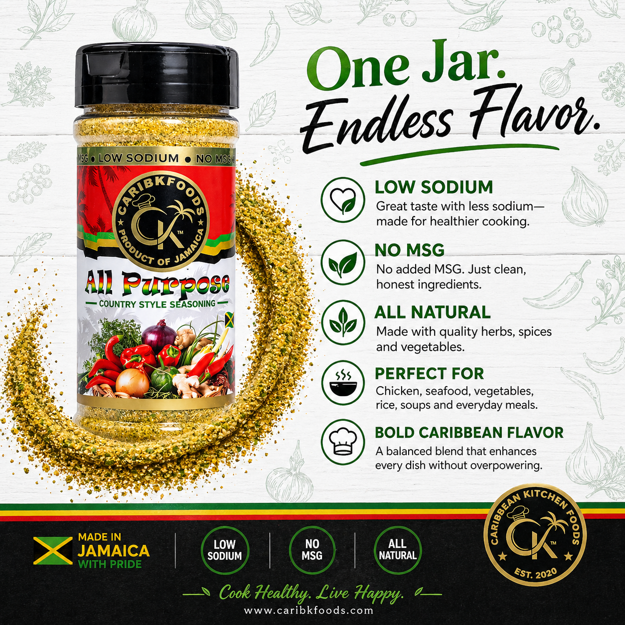 Caribbean Kitchen Foods All-Purpose Seasoning Blend