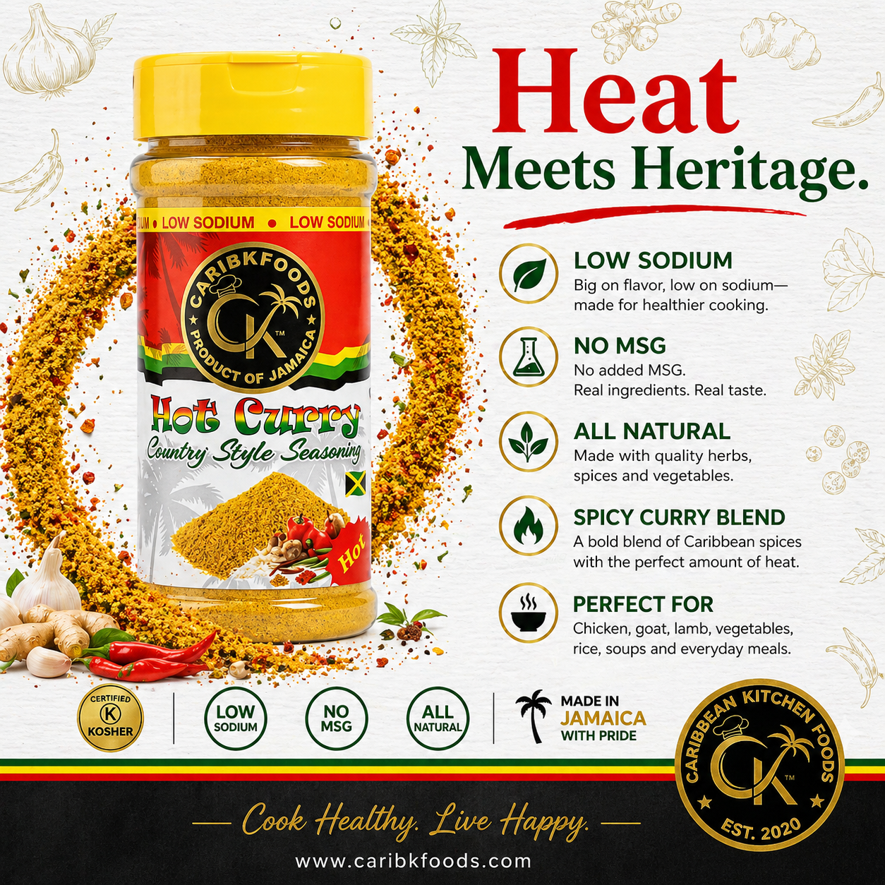 Caribbean Kitchen Kosher HOT Curry
