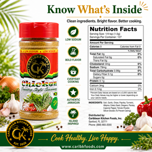 Caribbean Kitchen Foods Everyday Bundle - 6 Pack Low Sodium Seasoning Variety Set, 4.5 oz Jars