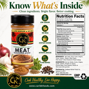 Caribbean Kitchen Foods Everyday Bundle - 6 Pack Low Sodium Seasoning Variety Set, 4.5 oz Jars
