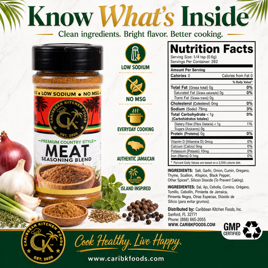 Caribbean Kitchen Foods Curry Bundle - 6 Pack Low Sodium Seasoning Variety Set, 4.5 oz Jars