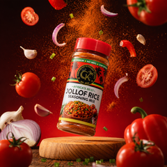 Caribbean Kitchen Jollof Rice Seasoning – West African-Inspired Blend with Tomato, Onion, Chili & Herbs – Bold, Low Sodium – Non-GMO, Vegan, Gluten-Free, 10 oz Jar