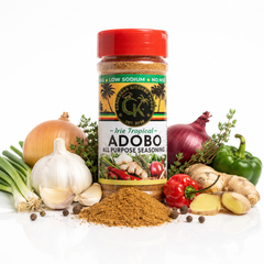 Caribbean Kitchen Foods ADOBO Seasoning – Low Sodium All-Purpose Latin Spice Blend with Garlic, Onion, Oregano & Cumin – Organic, Non-GMO, Gluten-Free, Kosher, Vegan – 5 oz Jar