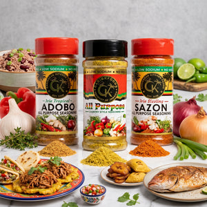 Caribbean Kitchen Foods All Purpose Bundle - 3 Pack Low Sodium Seasoning Set, 4.5 oz Jars