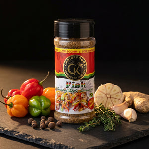 Caribbean Kitchen Foods Fish Seasoning - Low Sodium Caribbean Seasoning Blend, 4.5 oz Jar